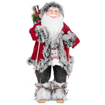Santa na lyžiach, 45 cm