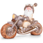 Santa na motorke, keramika, 47×18,5×34 cm